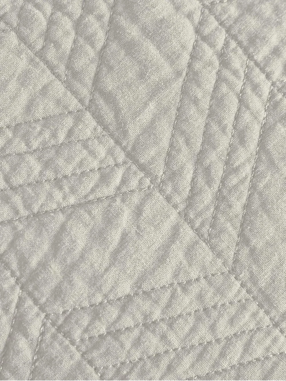Textured Quilted Bedspread Set in Light Beige - 3 piece queen cotton quilt set